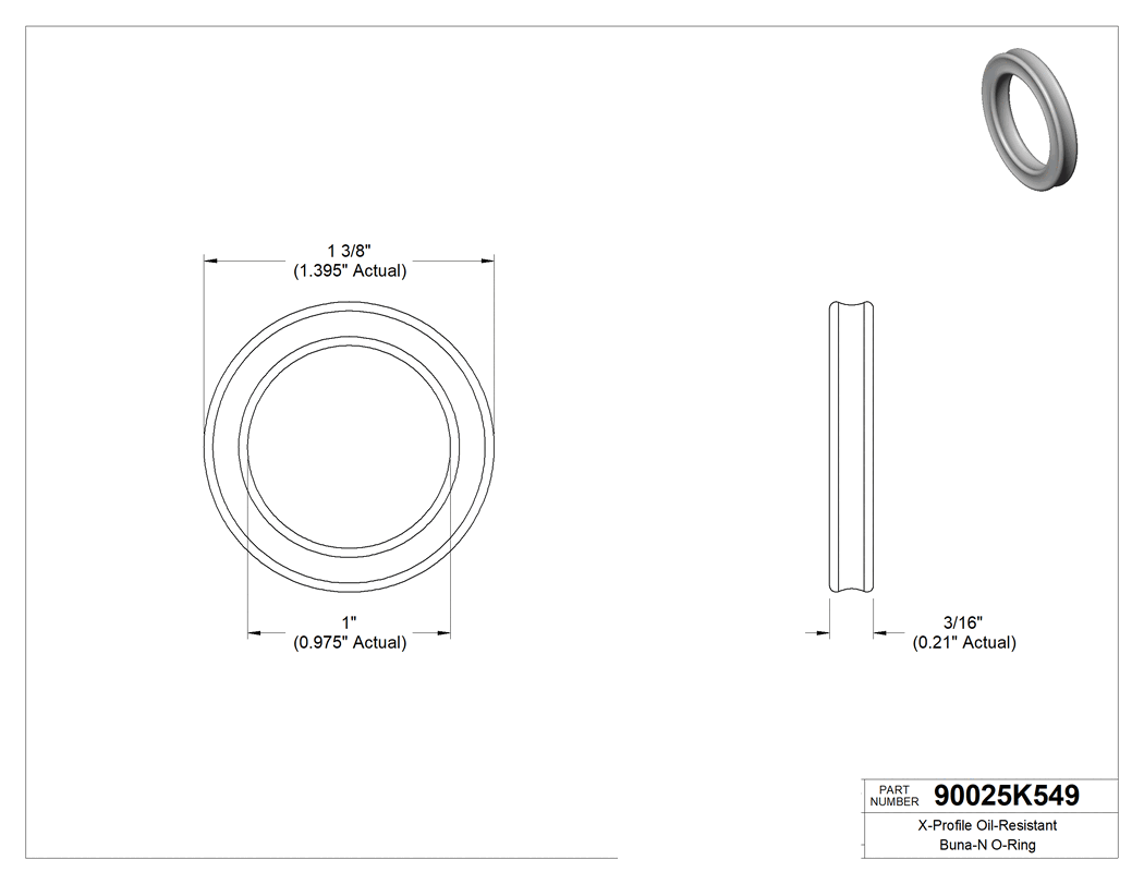 Technical drawing - 90025K549